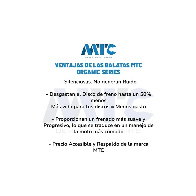 Juego De Balatas Traseras Para Bajaj Pulsar Ns200 Fa208 Mtc