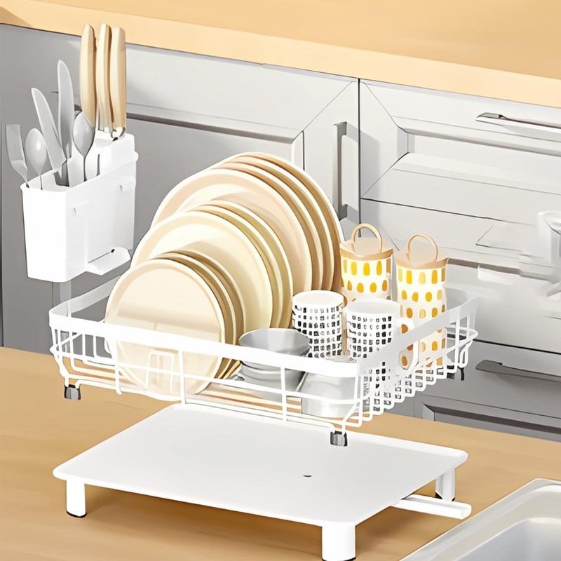 BULIJUJU Small Dish Drying Rack, Space Saving Dish Racks for