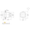 Alpinetech 19mm 3/4" Momentary NC Stainless Steel Metal Push Button