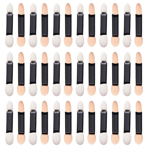 100 Pcs Sponge Eyeshadow Applicators Short Eye Shadow Brushes Professional