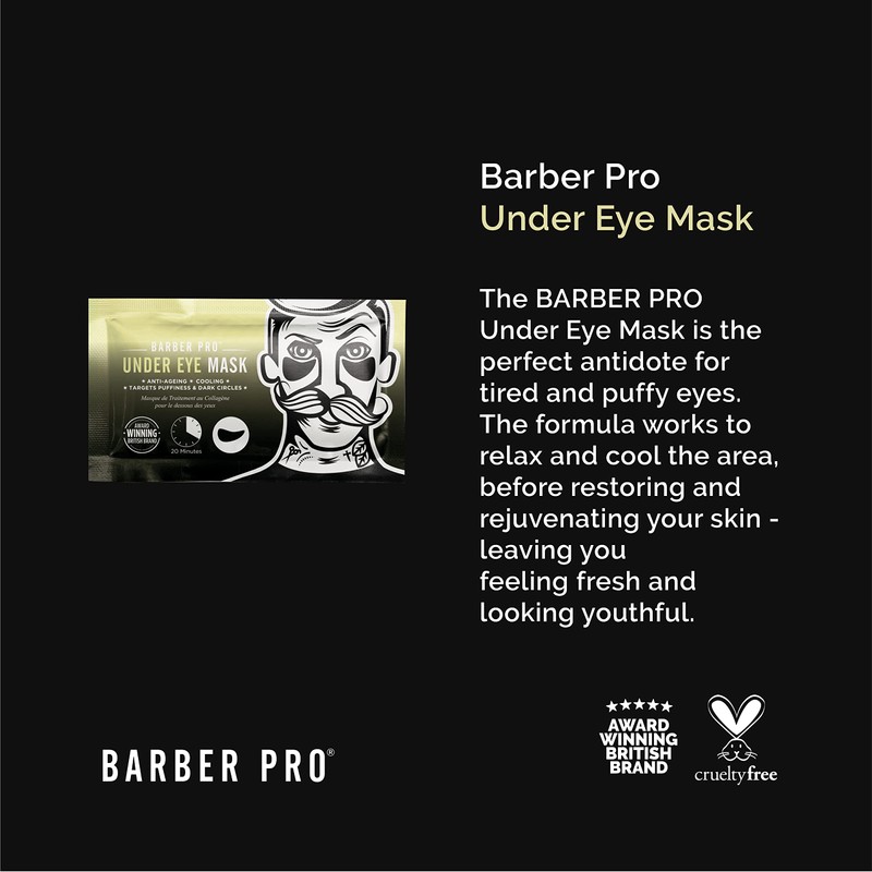 BARBER PRO Skin Revival Mens Pamper Kit 4-in-1 Under Eye