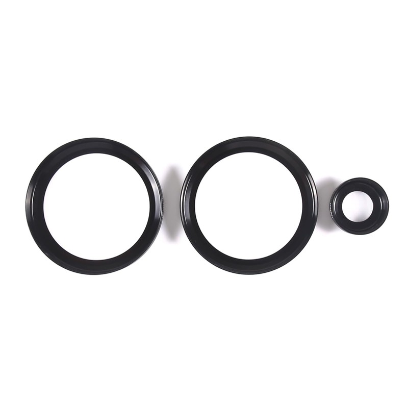 DIYUCAR Aluminium Alloy Car Air Conditioning Volume Knobs Ring Cover