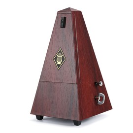 Accurate Mechanical Metronome for Wind Instruments Musicians, Guitar Player, Violinist, Plastic Wood Teak
