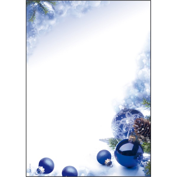 SIGEL DP034 Christmas writing paper "Blue Harmony", A4, 90 gsm, 100 sheets