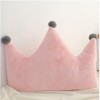 Plush Crown Pillow Sofa Bed Back Cushion, Home Bedroom Bedside
