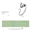 Rockyu Men's Ring, 925 Silver, Children's Year, Zodiac Sign, Design,