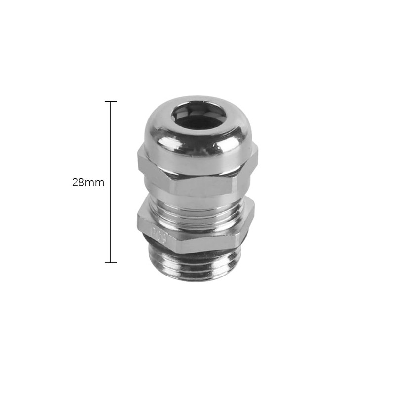 Tiardey 4Pcs M16 Cable Gland PG9 Metal Waterproof Adjustable Cable