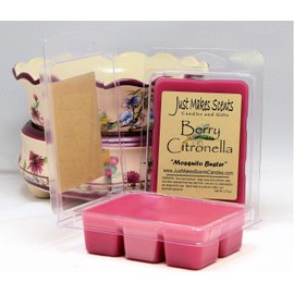 4 Pack - Berry Citronella Scented Wax Melts by Just Makes Scents