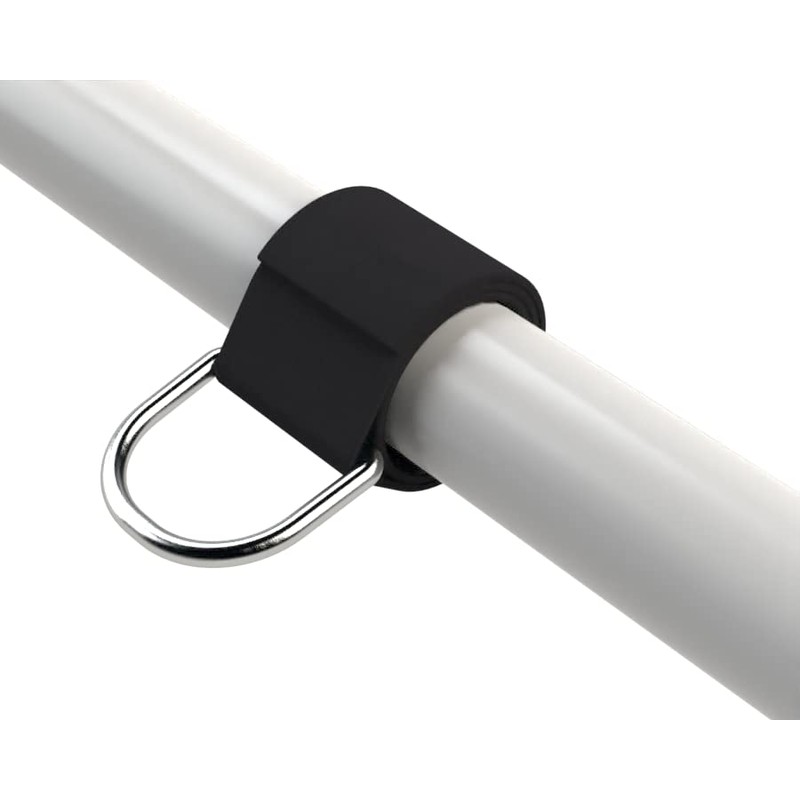 Metalcloak Winch Hook D-Ring Hoop Mount, Nickle Plated D-Ring, Safe