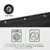 KOUFALL Black Shower Curtain Set with Hooks,Linen Cloth Fabric Waterproof