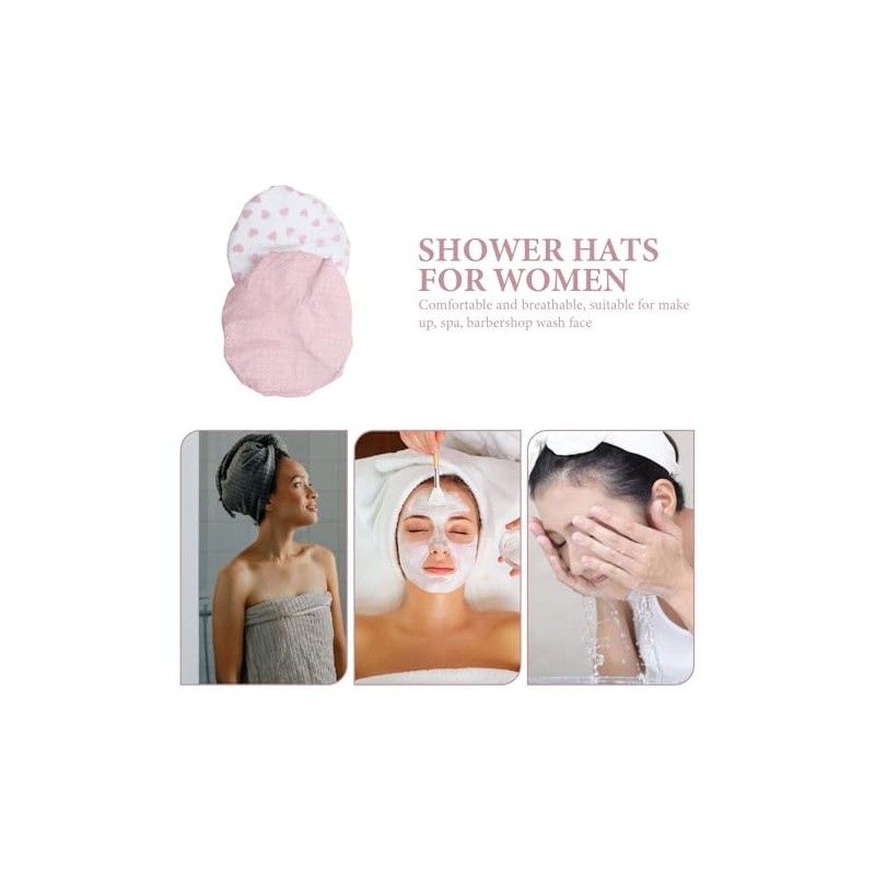 BETOOKY Gorros de Ducha Térmicos para Mujer 2piezas, Doble Capa