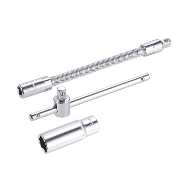 sourcing map Socket Accessory Set of 3 Pcs, 13mm 6-Point