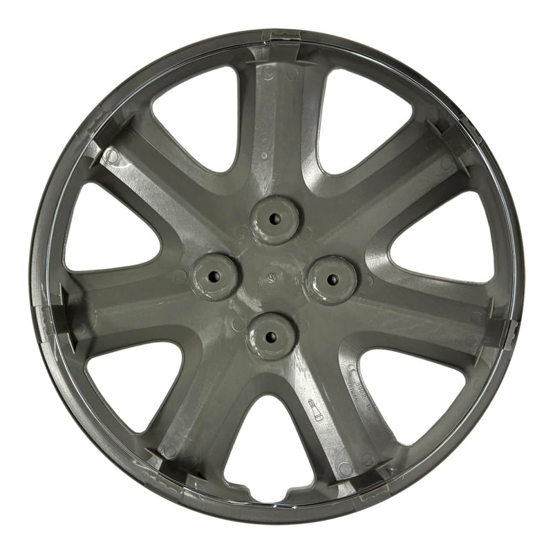 Brighter Design Set of 4 15" Push-on Silver Hubcaps for