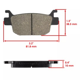 Caltric for Honda TRX500 Fourtrax Foreman Rubicon 05-13 Front Rear Brake Pads Shoes