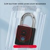 Fingerprint Padlock, Ultra-Light and Portable,Quick to Unlock in 1 Second,Can