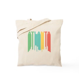 CafePress Vintage Atlanta Cityscape Tote Bag Natural Canvas Tote Bag, Reusable Shopping Bag