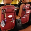 OrganiMax Car Seat Organizer Back – Multi-Pocket PU Leather Storage,