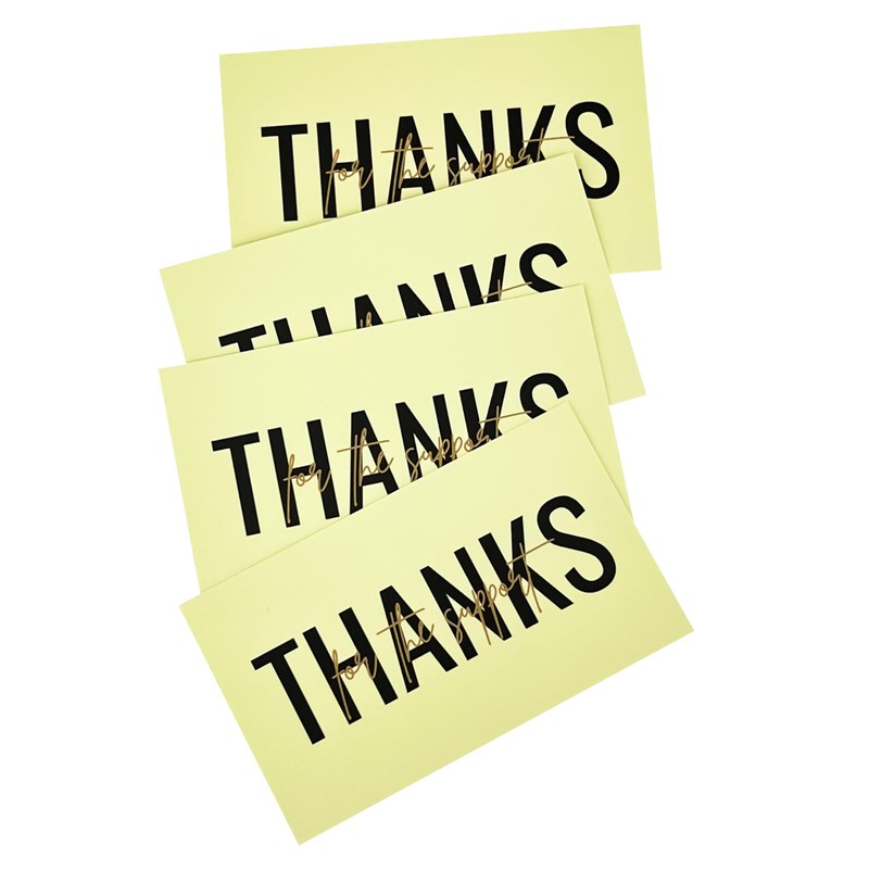 RXBC2011 Exquisite Elegance Thank You Card 100 YELLOW