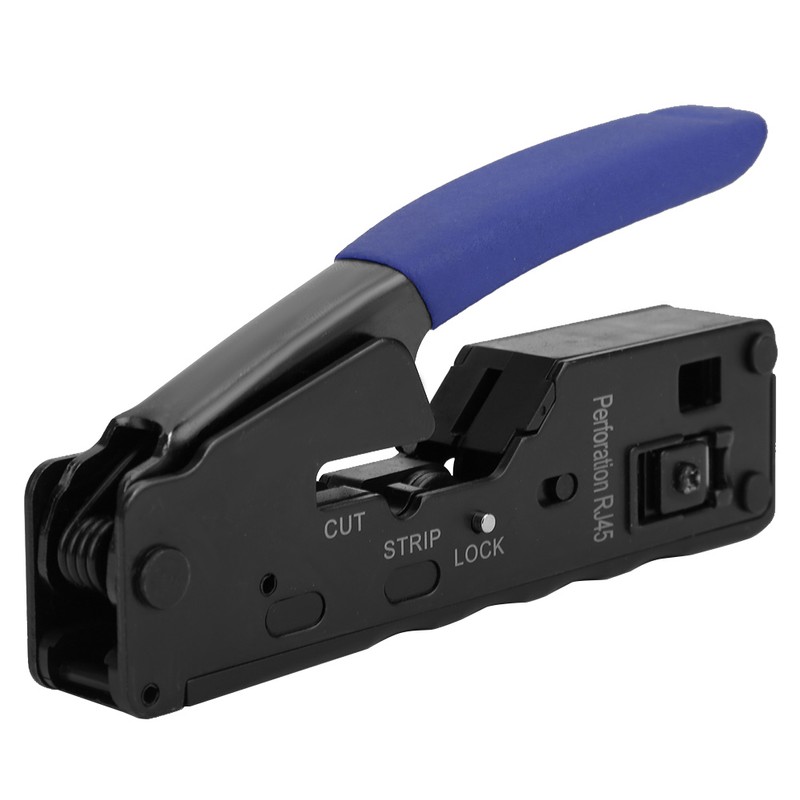 Network Wire Crimper Stripper Cutter Crystal Head Crimping Tool for