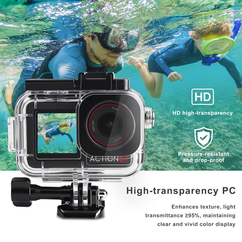 FitStill 50M/164FT Waterproof Case for DJI Osmo Action 5 Pro/Action