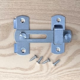 Stainless Steel Plate Hasp Door Lock Latch Catch Large 6ea