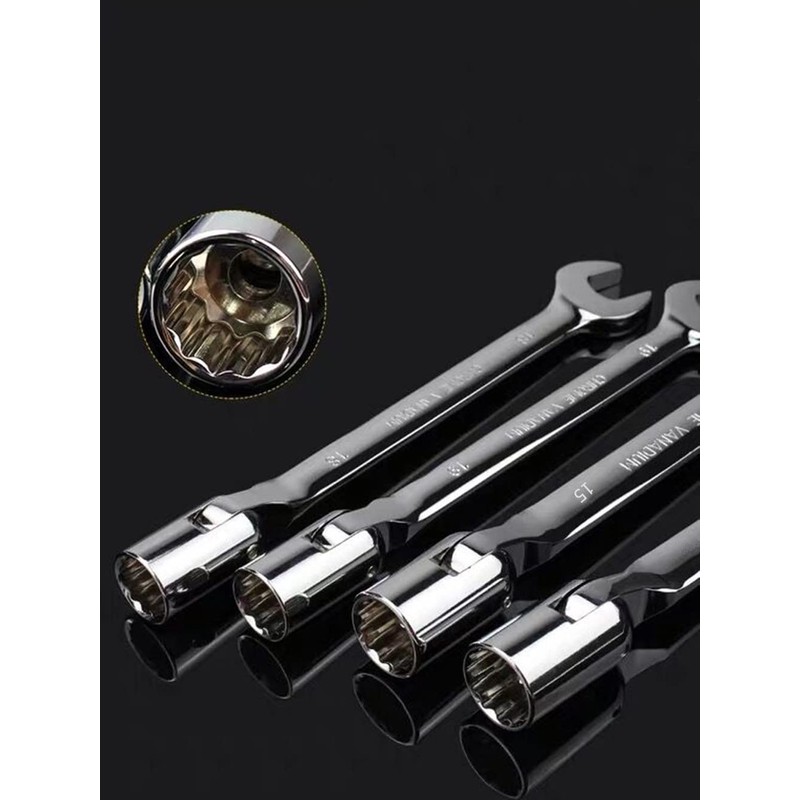 FLZOPSER 8mm Double Headed Rotary Hex Socket Head Open End