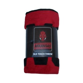 VF Arkansas Razorbacks Fleece Throw Blanket 45" x 60" Team Colors (Black)