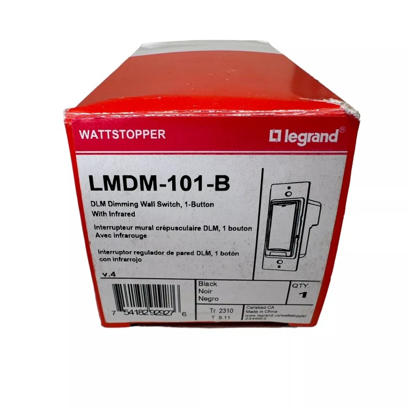 Legrand WattStopper Legrand LMDM-101-B DLM Dimming Wall Switch 1 Button