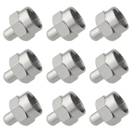 WMYCONGCONG 20pcs F-Type Termination Resistor Approx 75Ω Antenna Splitter Coaxial Cable Connector Antenna Dummy Resistor Coaxial Terminator Cap