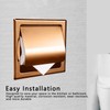 Embedded Style Toilet Paper Holder Stainless Steel Paper Towel Holder