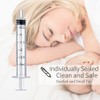 LabAider 10 Pack 3ml Plastic Syringe with Measurement, Sterile, Individually