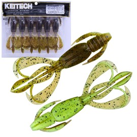 Keitech Crazy Flapper 4.4" Gold Flash Craw