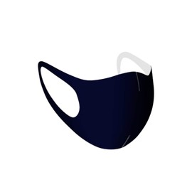 Navy Blue Face Mask Reusable Cotton Mask Breathable Fabric Dust Mask Washable Mouth Nose Face Protection Protective Bicycle Motorcycle Sports Children 1 Piece