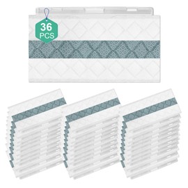 36 Pack VACMOP Pro Replacement Pads Compatible with Shark VACMOP Disposable Hard Floor Vacuum for Shark VACMOP Pro VM252 VM251 VM250 VM200 VC205 QM250 VM190 VM200P12 VM200P12, Part VMP30, VMP10, VMP16