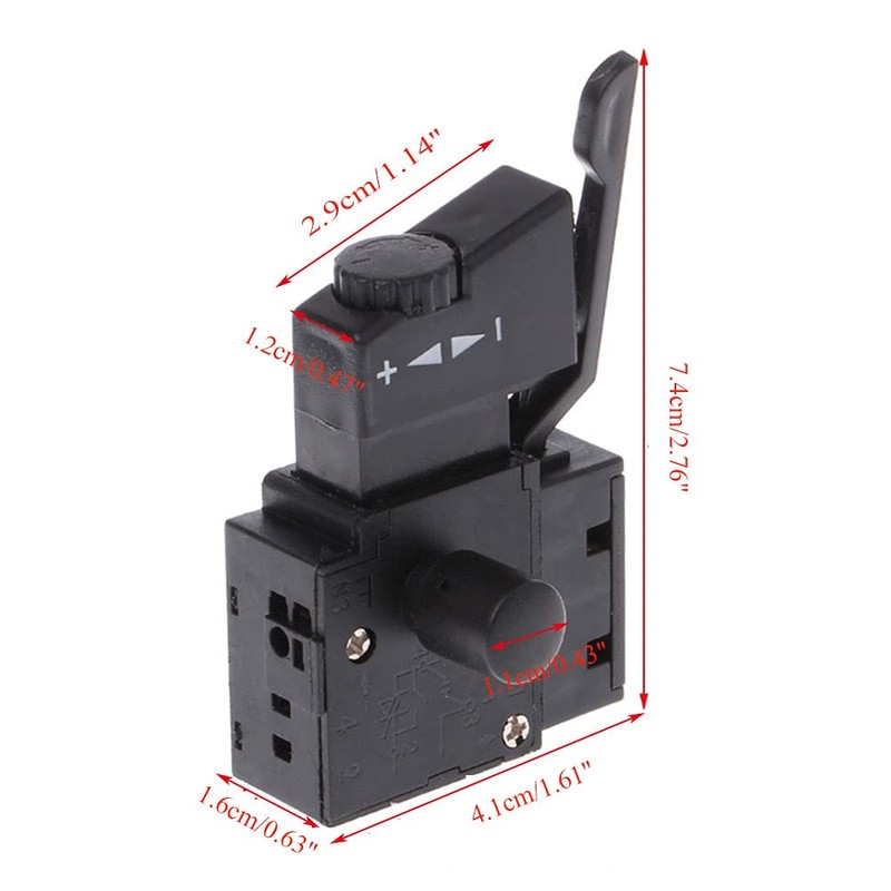 FA2-6/1BEK Electric Drill Trigger Switch, AC 250V 10A Speed Control