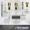 Magnetic Screwdrivers Set with Case, Amartisan 43-piece Includs Slotted, Phillips,