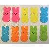 Easter Bunny Peep Peeps Paper Die Cut Embellishments 10pc scrapbooking