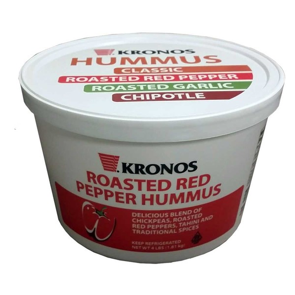 Krono Roasted Red Bell Pepper Hummus, 4 Pound -- 2