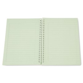 Crossbow Education Tinted A5 Spiral Bound Notebook - Dyslexia & Visual Stress Friendly (Green)