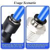 TAILONZ PNEUMATIC Blue 1/4 Inch od 32 Meter 100ft PU