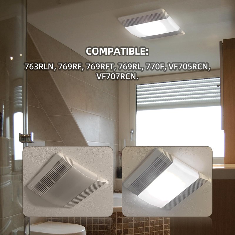 (2-Pack) 89108000 The Exact Replacement | Compatible with Nutone Bathroom