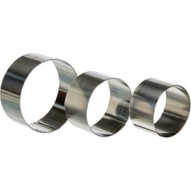 Ibili - 716050 - Lot de 3 Cutters : 7+8+10 cm - Stainless Steel