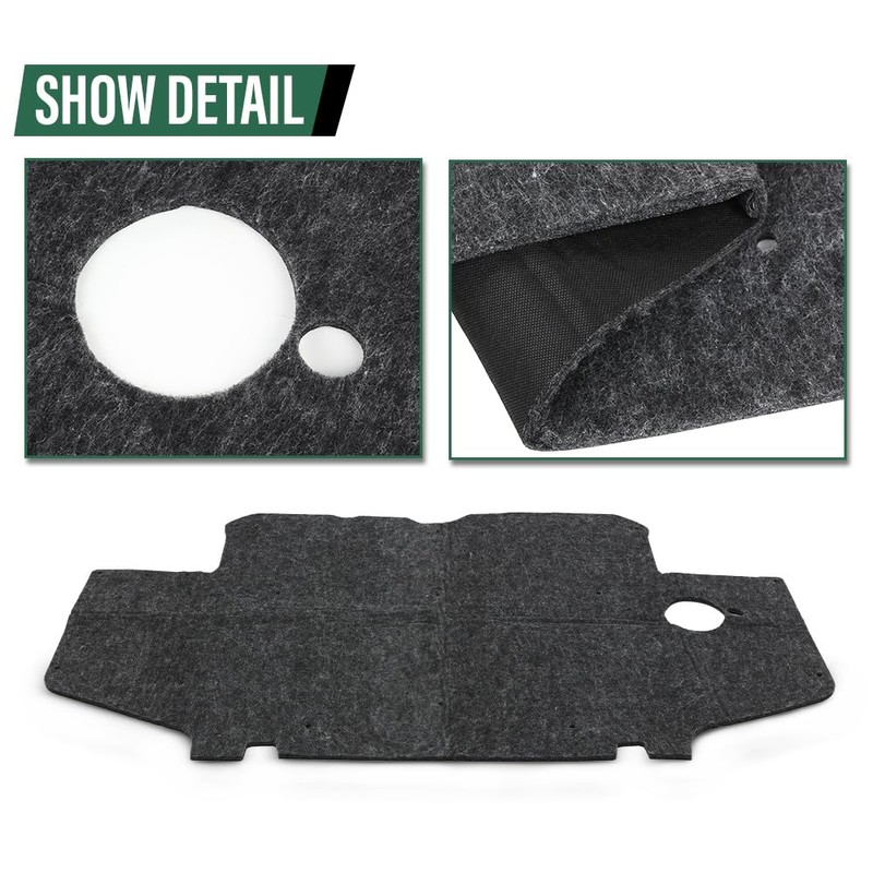 LQI Hood Insulation Pad with Clips Compatible with Toyota Tacoma