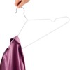 Tosnail 50 Pack 16-Inch Stainless Steel Wire Metal Hangers Non-Slip