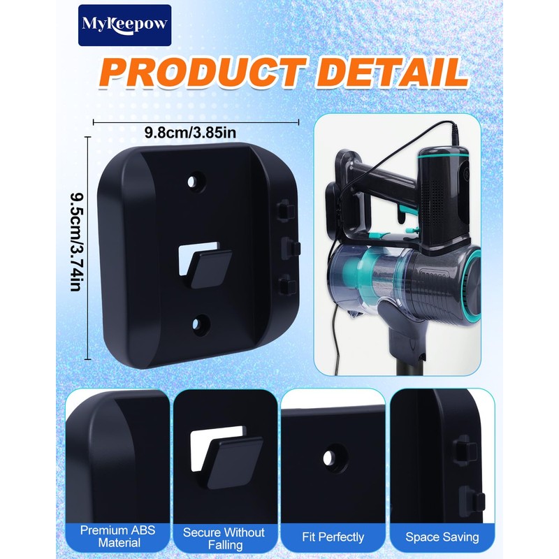 MyKEEPOW Wall Mount Holder Compatible with Wyze Cordless Vacuum &S,