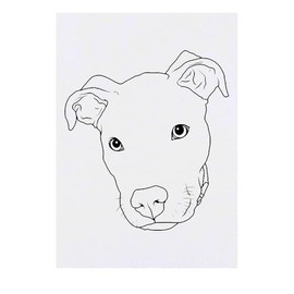 'Pit Bull Terrier' Temporary Tattoo - Water Resistant, Skin-Safe, Non-Toxic Transfer (TO00079307)