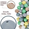 MIIIM 120 PCS Silicone Beads 15mm Kit, Silicone Beads for