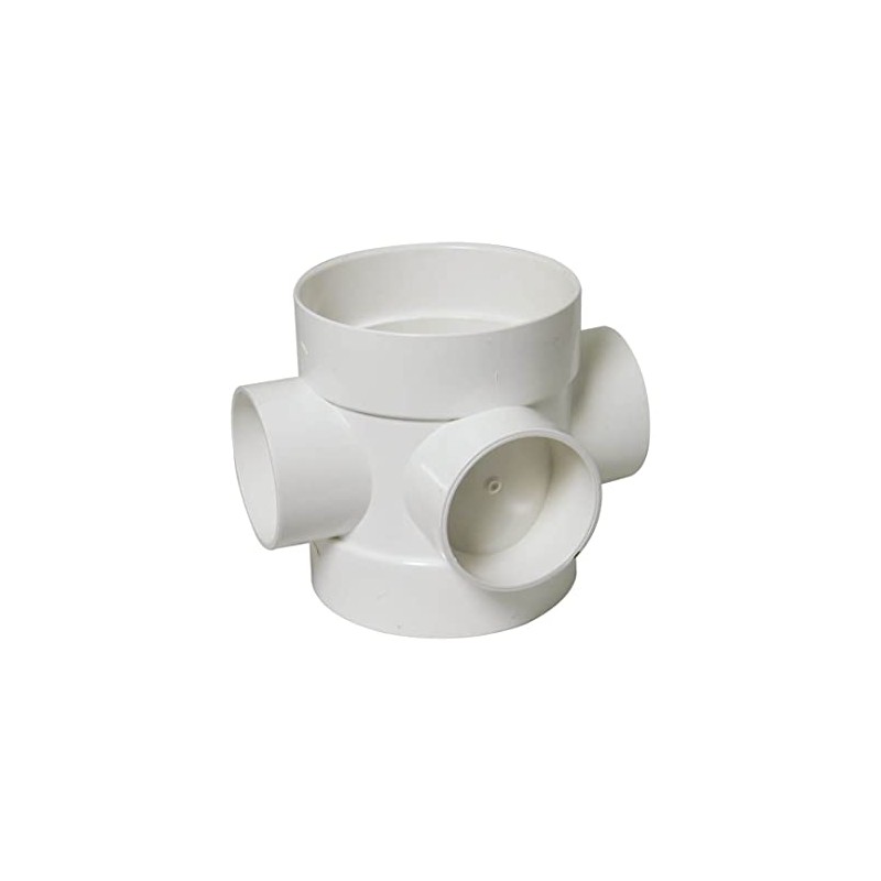 FLOPLAST 110mm Soil Ring Seal Short Boss Pipe - White