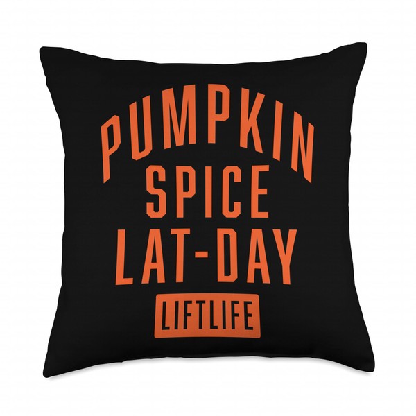 Pumpkin Spice LAT-Day Funny Halloween Fall Lovers Gym Tee Throw