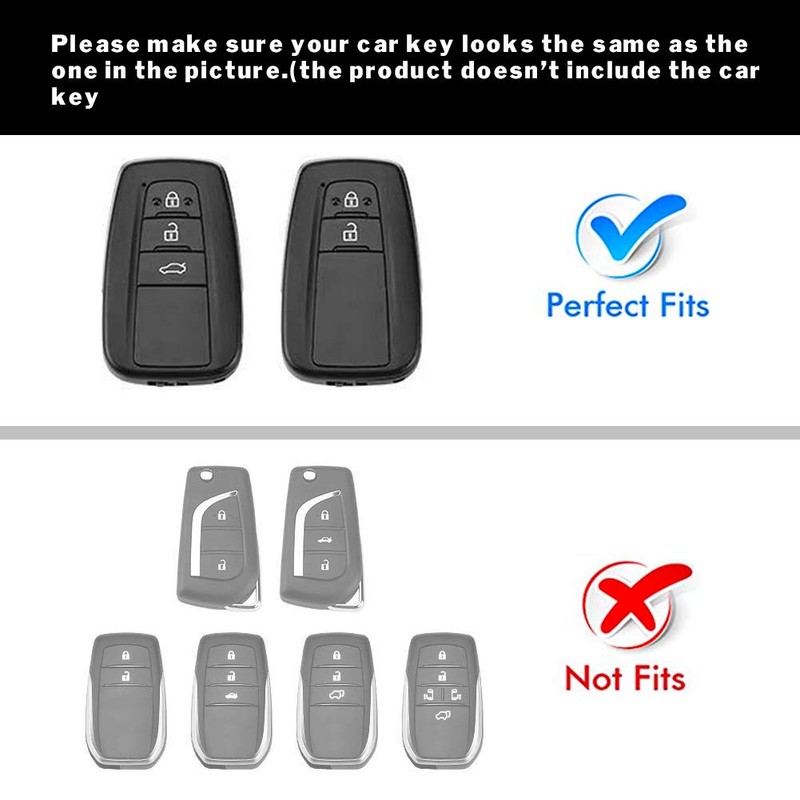 PGONE Car Key Shell Fob Key Cover Key Chain Lady
